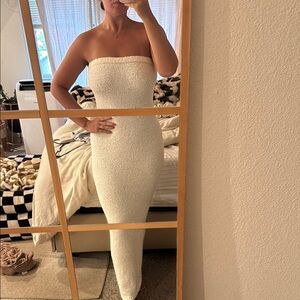 Princess Polly Cream Strapless Bodycon Maxi Dress